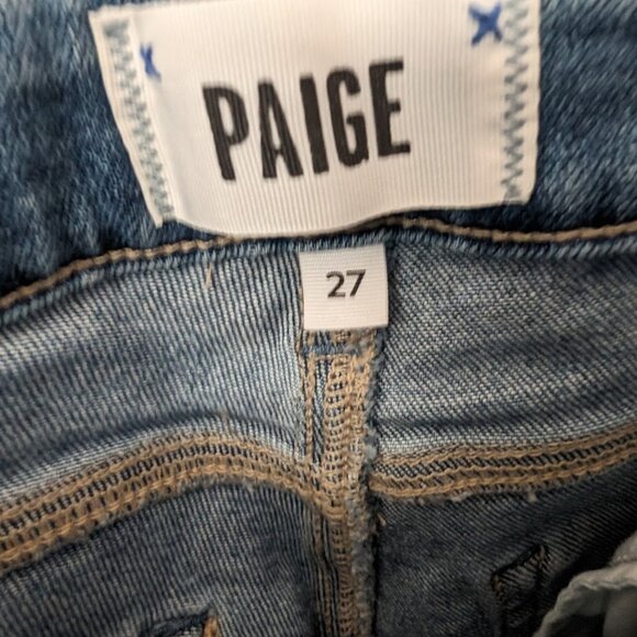 PAIGE Verdugo Ripped Raw Hem Skinny Jeans (Jules) - Picture 5 of 7